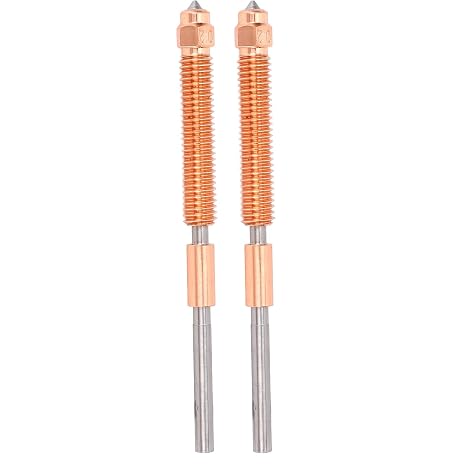3D Printer Nozzle High Precision Durable Replacement Nozzle Tip for 3D Printing Compatible with PLA ABS PETG TPU PP PC for K2 PLUS Hi 0.2mm 2 Pieces