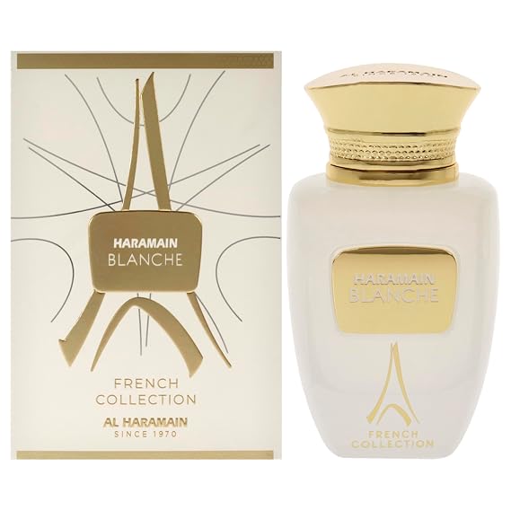 Al Haramain Blanche French Collection - Arabian Perfume for Women and Men - Unisex Perfume - Long Lasting Perfume for Men and Women - 3.3 oz