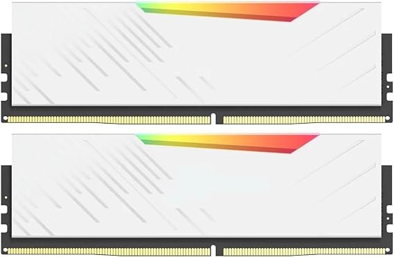 Compatible for KINGBANK SOARBLADE KRRW Series 32GB (16GBx2) CL30 DDR5 White RGB Memory Kit 6000MHz Hynix M Die Gaming Overclocking