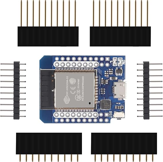 ESP32 D1 Mini NodeMCU D1 Board MH-ET Live MiniKit for ESP32 WiFi Module Bluetooth Internet of Development Board Based ESP8266 Fully Functional with Pins for WeMos D1 DIY Kit