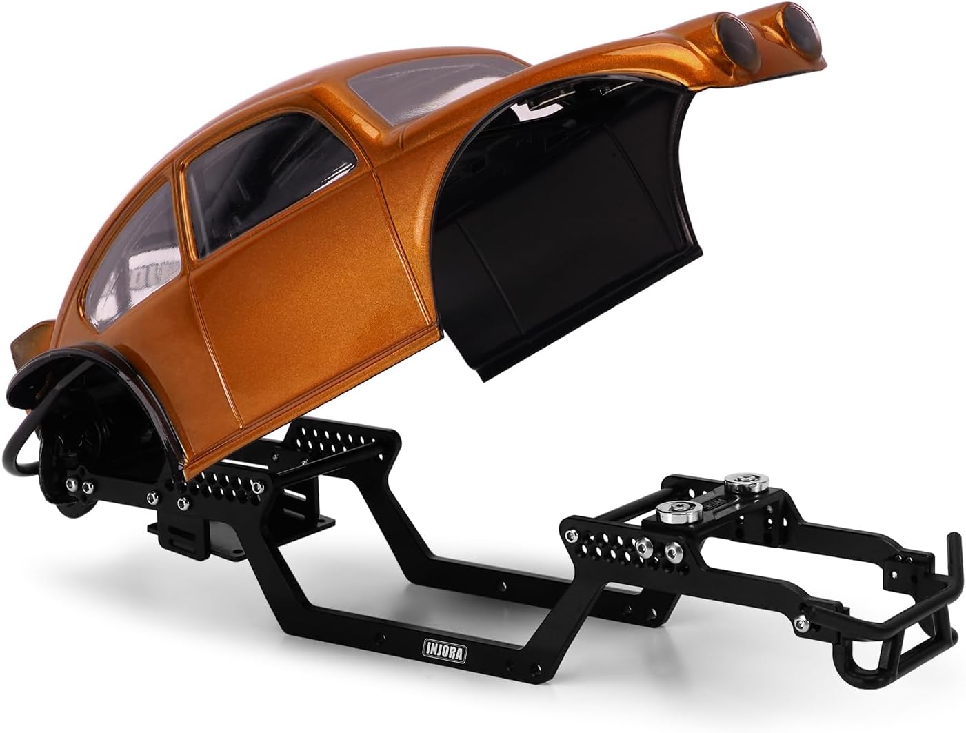 INJORA BUG18 Body with LCG Aluminum Universal Chassis for 1/18 RC Crawler TRX4M Upgrade