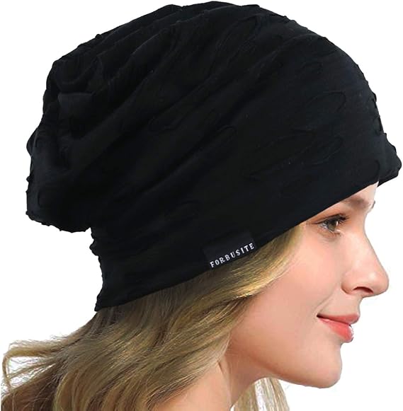 Womens Slouchy Beanie Thin Soft Lined Sleep Cap Lightweight Chemo Slap Summer Hat