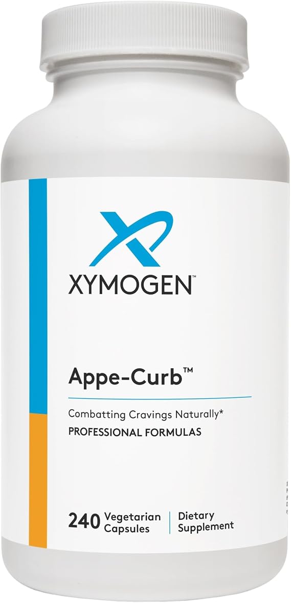XYMOGEN Appe-Curb - Craving Support Formula - Supports Healthy Serotonin Levels - 5-HTP & DL-Phenylalanine - Vegetarian, Non-GMO & Gluten Free - 240 Capsules | Craving Support Formula, Supports Healthy Serotonin Levels, 5-HTP and DL-Phenylalanine, Vegetarian, Non-GMO, and Gluten-Free