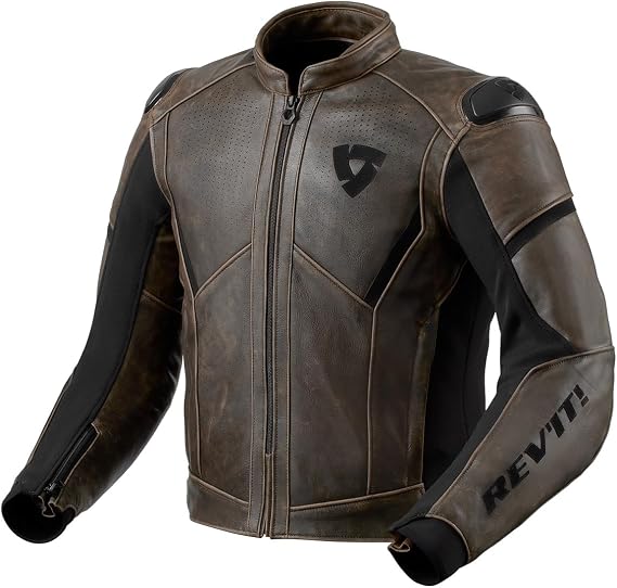 REV'IT! Men's Parallax Urban Sport Motorcycle Jacket (Brown - 46)