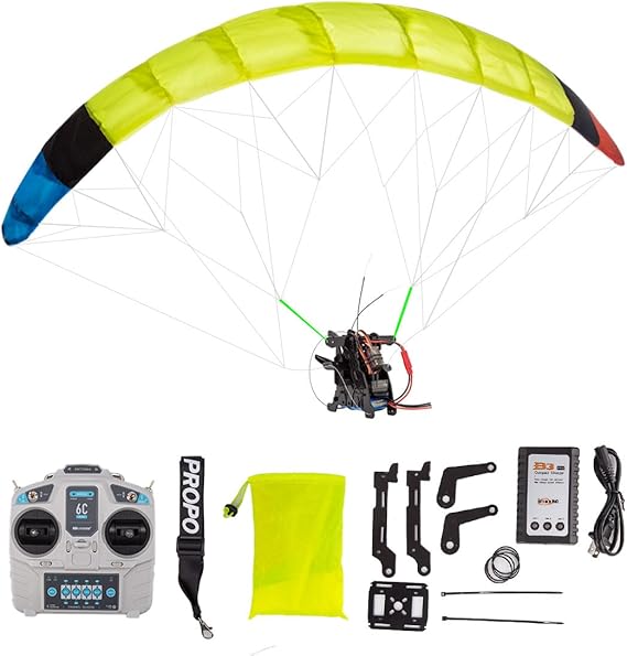 RC Stunt Paraglider, 2.4G Remote Control Electric Stunt Mini Paraglider Model High-Altitude Stunt Flight Model, Xmas Birthday Gifts for RC Beginners