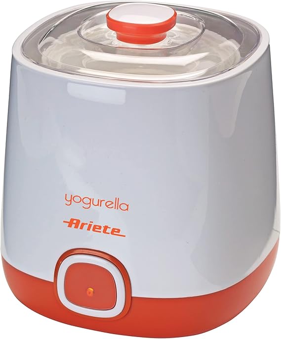 Ariete Yogurella Süzme Yoğurt Makinesi 0621/10 - Pane Express, 20 Watt, 1 Litre Yoğurt Kapasitesi, Süzme Yoğurt için Ekstra Filtreli Sepet, 2 Kap [Enerji Sınıfı A]