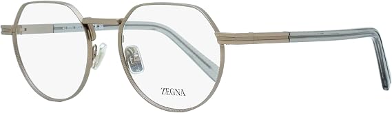 Eyeglasses in Matte Light Ruthenium by ZEGNA