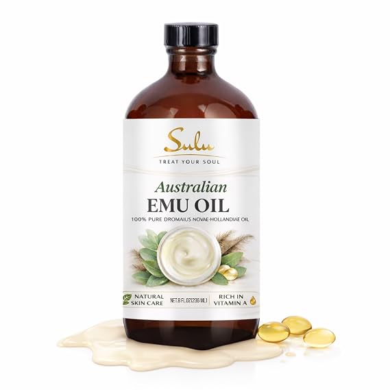 8 fl.oz- 100% Pure All Natural Triple Refined Australian Emu Oil
