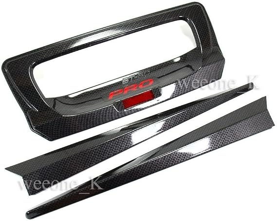 K1AutoParts Carbon Rear Tailgate Handle Cover Hatch Trim Bezel Accent Lid for Mazda BT50 BT 50 2012-2015