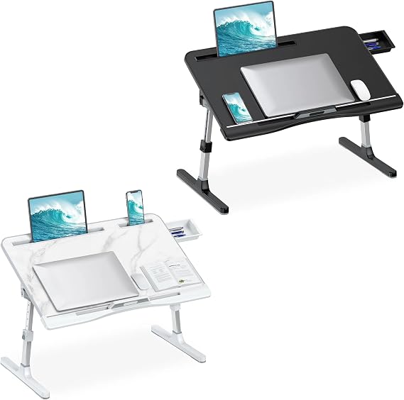 HETTHI Laptop Bed Tray Desk Laptop Desk for Bed Laptop Table for Bed Tray Tables Laptop Table Bed Table Lap Desk for Laptop Low Table for Sitting on The Floor