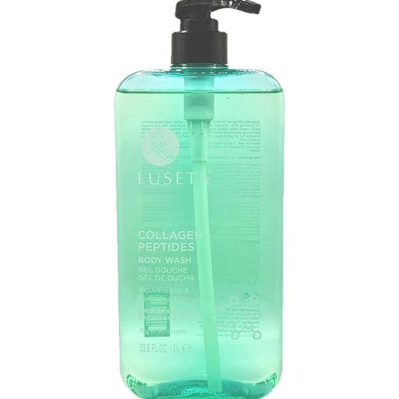 Luseta Collagen Peptides Body Wash, Rejuvenating Hydrating Formula 33.8 FL. OZ