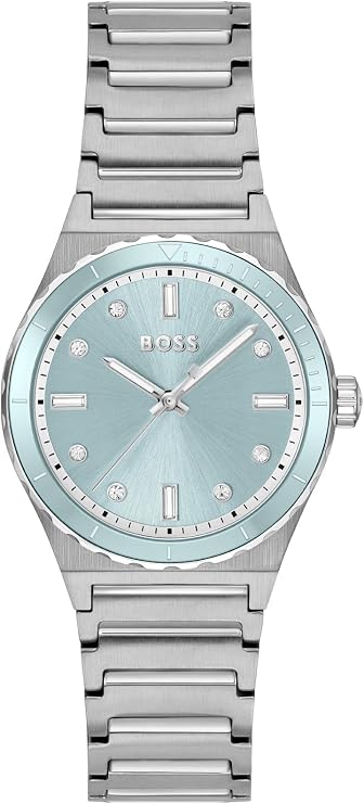 BOSS Women's Candor Sport Watch Three-Hand Design, Diving-Inspired Design, Crystal Indexes, Quartz Movement, Sporty Elegance for Every Occasion - Gift for Her