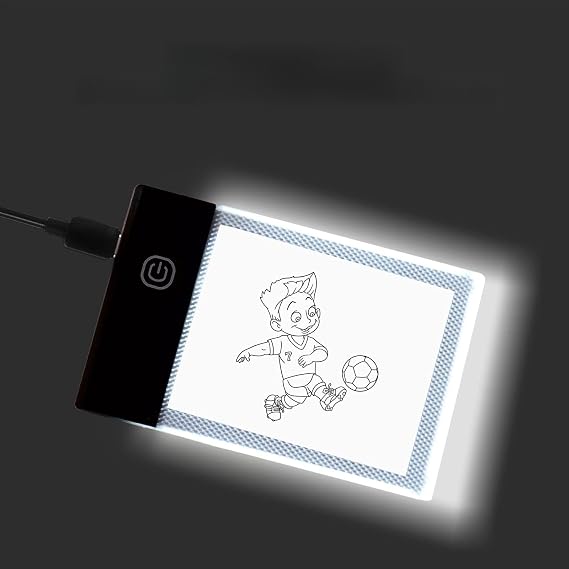 Dioche Super Mini LED Light Pad USB Powered Dimmable Brightness Tracing Light Box for Kids & Adults Drawing, Tracing, Calligraphy, Flip Book Animation Portable &