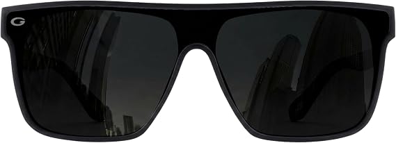 GRINDERPUNCH Polarized Shield Sunglasses for Men & Women Flat Top Oversized Square Lens UV400 Protection