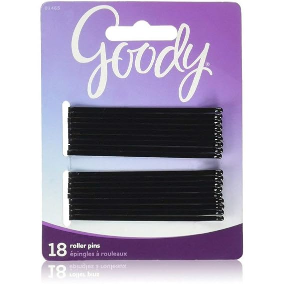 Goody Black Roller Pins, 3 inches 18 ea