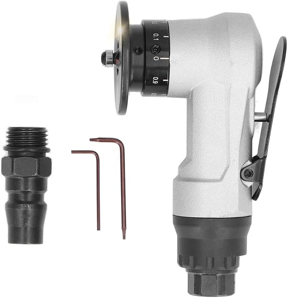 Mini Pneumatic Linear Chamfering Machine, Portable Handheld 45 Degree Arc Air Beveling Machine for Metal Trimming and Deburring
