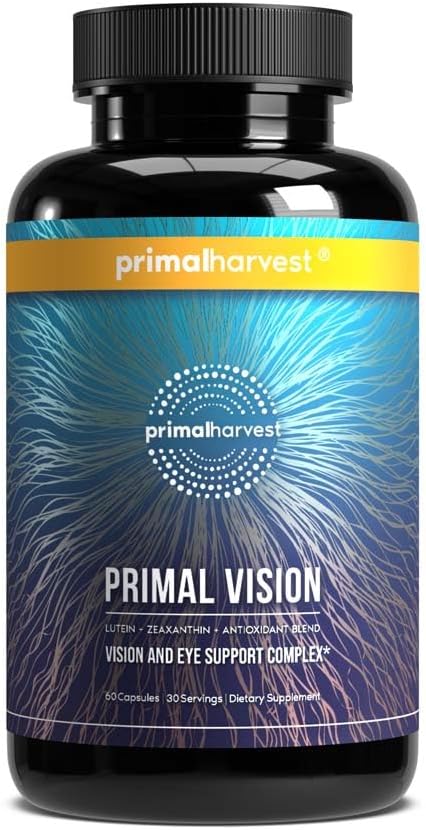 Primal Harvest Vision Daily Vegetarian Friendly Supplement, Gluten & Dairy Free