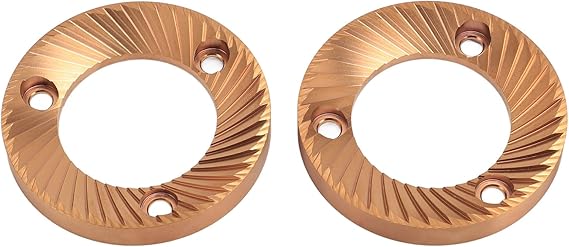 Coffee Grinder Flat Burr, Aluminum Carbon Nitride Coating Multi Purpose Coffee Grinding Blade for E37J
