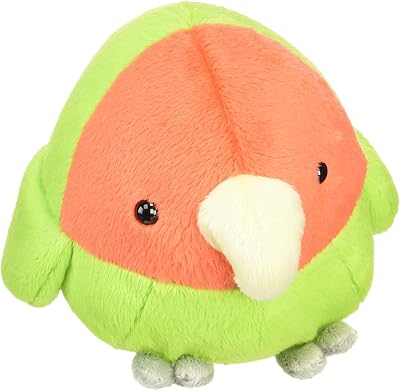 TSTADVANCE TST ADVANCE Munyumum Stuffed Toy - Peach-faced Lovebird M [8387] Japan Import