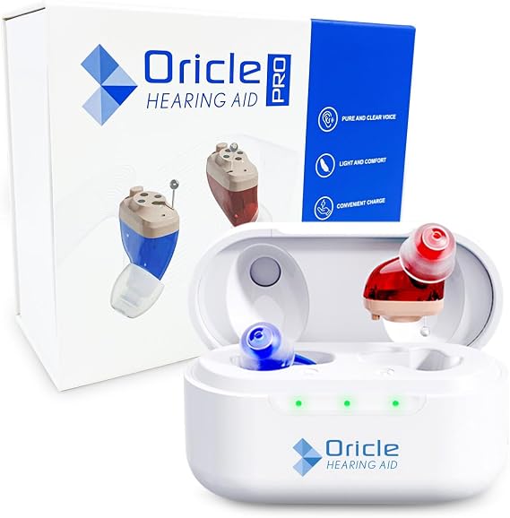 Oricle Pro Hearing Aids for Seniors - Oricle 16 Channel Hearing Aids with Noise Cancellation & Improved Sound Processing - OTC CIC Hearing Aids for Hearing Loss in Adults