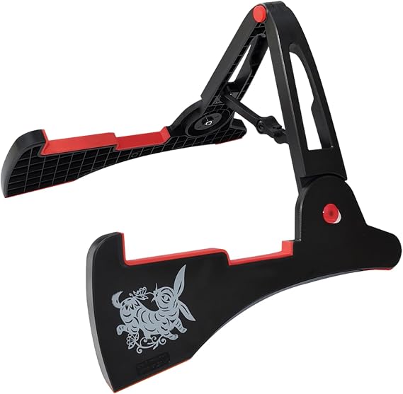Guitar Holder Bracket Antiskid Base Holder for All Sizes of Guitars and Basses in a Portable a Shape Styles Stand