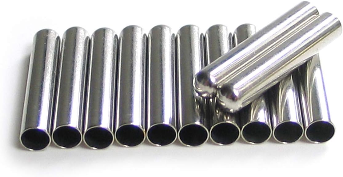 hoelace Tips Bullet Metal Copper Seamless Smooth ends Aglets Tips replacement Shoe Lace 40pcs