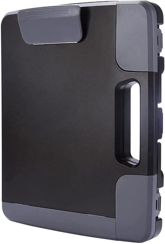 Heavy Duty Clipboard with Storage Case, Portable Handle Clipboard | Heavy Duty, Side-Opening, High Capacity, Portable, Durable Plastic, A4 Size, Ideal for Office, Business, School