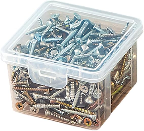 Small Tools Box with Smooth Opening Lid Screws Holder Case for Easy Maintenance and Tool Container