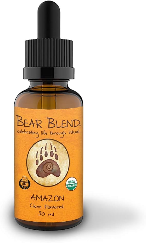 Bear Blend Liquid Herbz Organic Herbal Elixir - Amazon - Clove Flavor - 30 ml