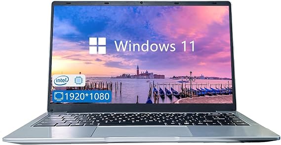 Windows 11 Laptop Computer 14.1 Inch Laptop Notebook PC Portable Traditional Laptop with 4GB DDR4 128GB SSD 2.4/5G WiFi BT4.0 HDMI USB 3.0, Large Battery Capacity