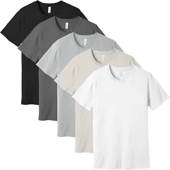 Bella Canvas 3001 Unisex Cotton T-Shirt Multipack