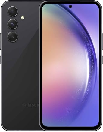 SAMSUNG Galaxy A54 5G A Series Cell Phone, Unlocked Android Smartphone, 128GB, 6.4 Fluid Display Screen, Pro Grade Camera, Long Battery Life, Refined Design, US Version, 2023, Awesome Black | 6.4" Fluid Display