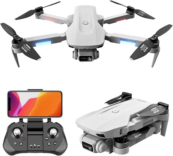 Drones with Camera for Adults 6K Professional?Brushless Motor Remote Control Foldable Mini Drone Follow Me One Key to Return Photography Quadcopter for Beginners (6k 1 Battery)