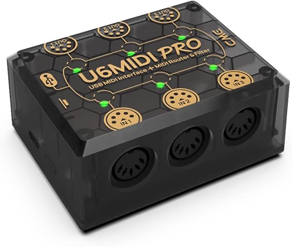 CME U6MIDI Pro 3-in-3-out MIDI Interface