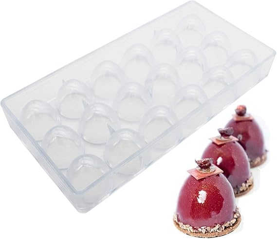 Polycarbonate Big Cone Chocolate Mold Half Egg Candy Mould DIY Poly-carbonate Molds