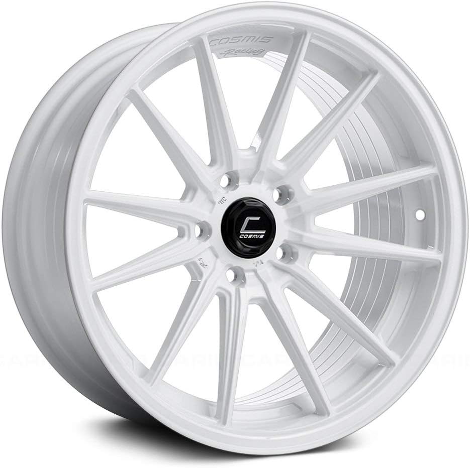 Racing R1 19x9.5 35mm 5x120 White Rim Wheel