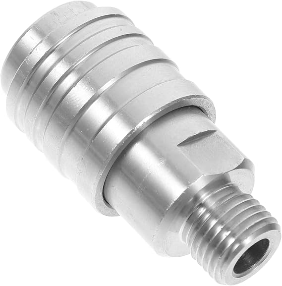 MERRYHAPY Stainless Steel Pressure Washer Quick Connect Adapter High-pressure Washer Swivel Connector for Easy Car Washing Versatile Compatibility with Spray Nozzles and Rods Pressure Washer Accessory