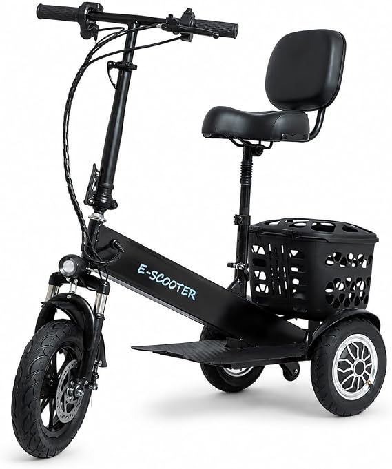 Lightweight Foldable Mobility Scooter for Adults & Seniors, 330 lbs