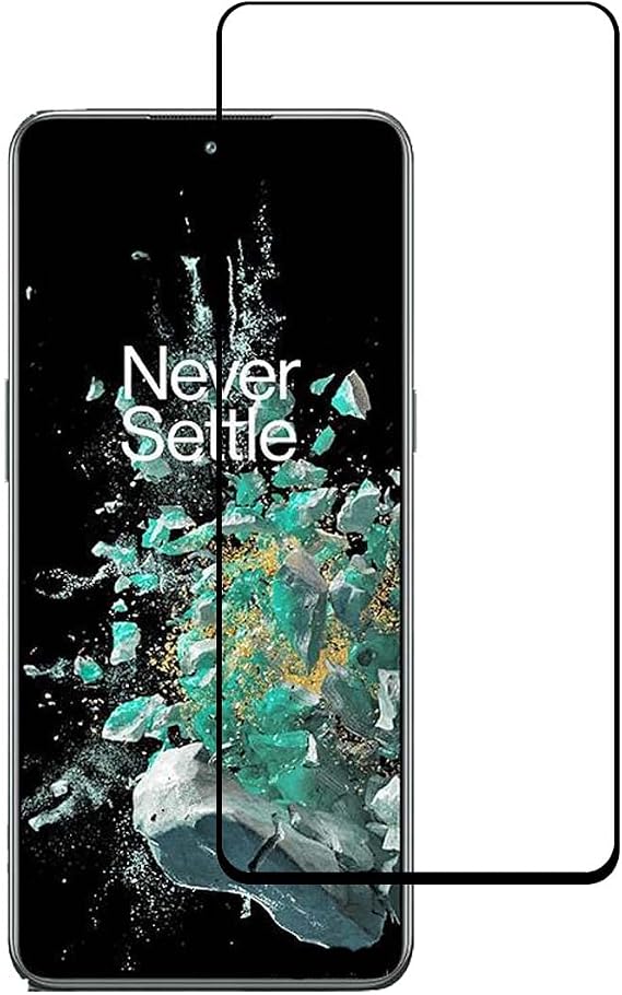 for OnePlus 10 T Tempered Glass Screen Protector - [2 Pack] Anti-Scratch 9H Hardness Tempered Glass Screen Protector for OnePlus 10T 5G Black