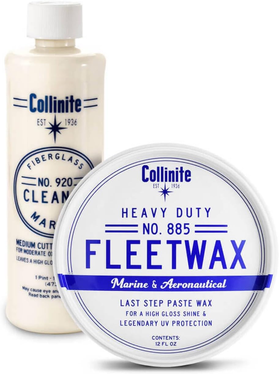 Collinite 920 Fiberglass Cleaner and 885 Paste Wax Combo