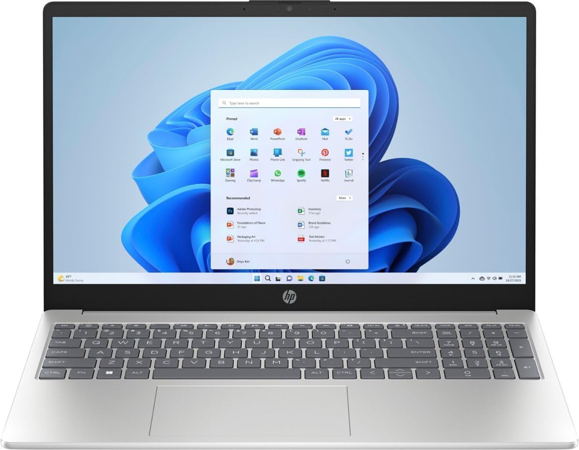 HP 2025 15-FC000 15.6” FHD IPS Touchscreen Laptop 8-Core AMD Ryzen 7 7730U AMD Radeon Graphics 64GB DDR4 2TB NVMe SSD USB-C WiFi AX BT Webcam HDMI1.4 Windows 10 Pro wRE USB