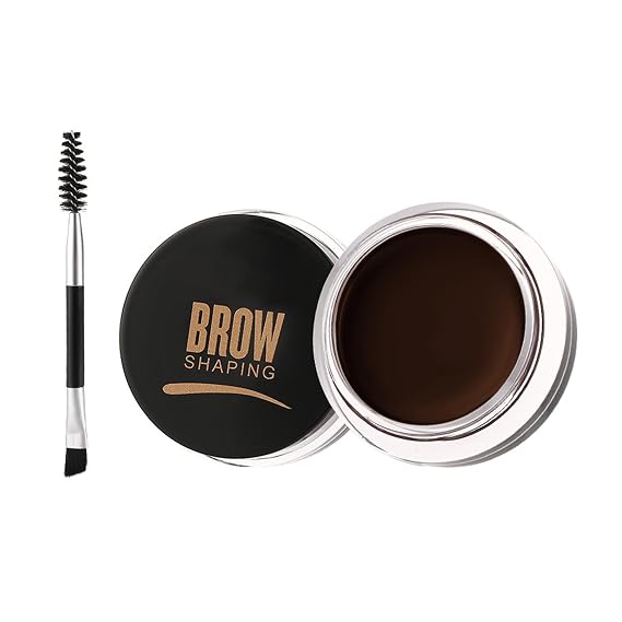 IONSGAKO Eyebrow Pomade Gel with Brush for Women Girls - Black Coffee