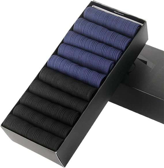 Unisex Ultra Thin Dress Socks Silk Sheer Business Socks Soft Breathable Crew Socks Series 5
