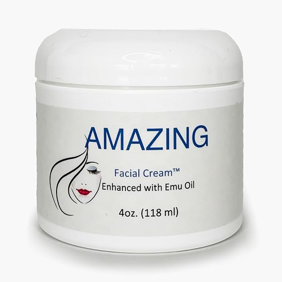Emu Oil Facial Cream for Women - Moisturizer for Aging Dry Skin
