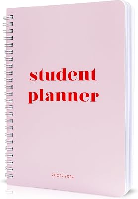 Aesthetic 2025-2026 Student Planner To Stay Organized - A Beautiful 8.5 x 5.5 Planner for Middle and High School Students with Weekly & Monthly Spreads For The 25-26 Academic Year