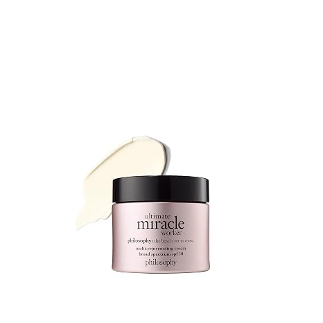 philosophy ultimate miracle worker multi-rejuvenating face moisturizer cream + spf 30 - with encapsulated retinol - delivers firmer, youthful looking & radiant skin without irritation - 2 fl oz