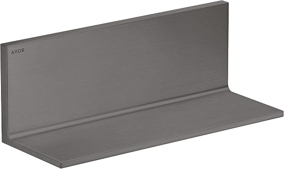AXOR Universal Rectangular Shelf, 12" in Brushed Black Chrome, 42644340