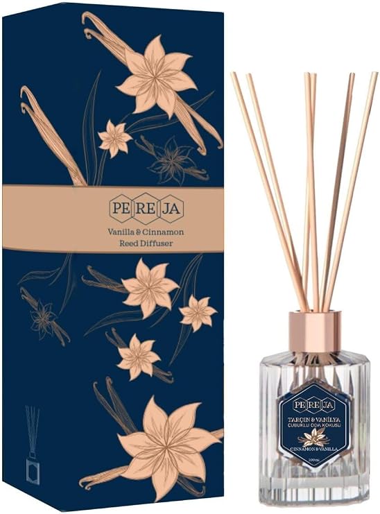 Pereja Reed Diffuser Ys 100ml Vanilla&Tarçın Çubuklu Oda Kokusu