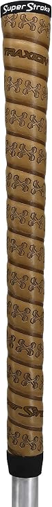 SuperStroke Traxion Wrap Golf Club Grip, Oversize, Advanced Surface Texture that Improves Feedback and Tackiness, Providing Durability and Comfortability, Tan