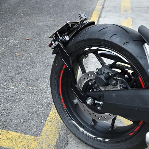 for Honda CB650R CBR650R 2024 2025 Real Carbon Fiber Rear Fender Mudguard Splash Guard License Plate LED Light Tail Tidy